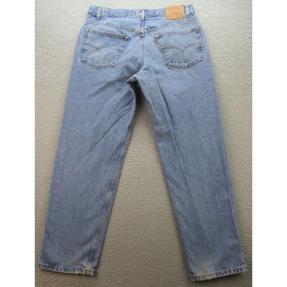 VTG Levi's Jeans Mens 38x32 Blue Denim Relaxed Fit Straight 550 Y2K Pants - Picture 2 of 13